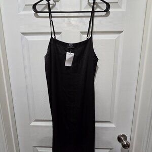 NWT lala Slip Dress Womens Black S/M Sexy Feminine Dark Fairy Whimsigoth Strappy